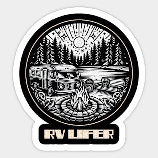 RV lifer campground Sticker